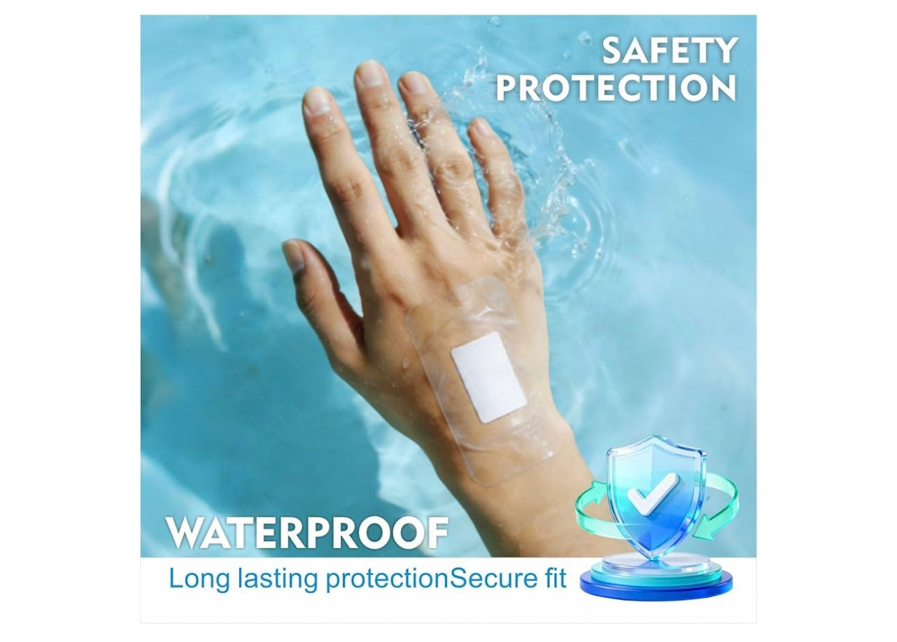 HTLARY Medical Transparent Film Dressing With Pad.
