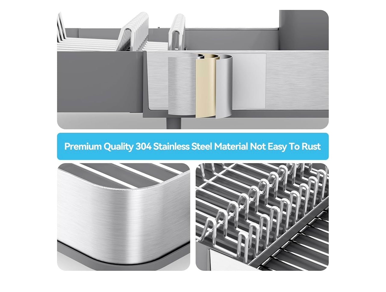 Stainless Steel Dish Drying Rack.