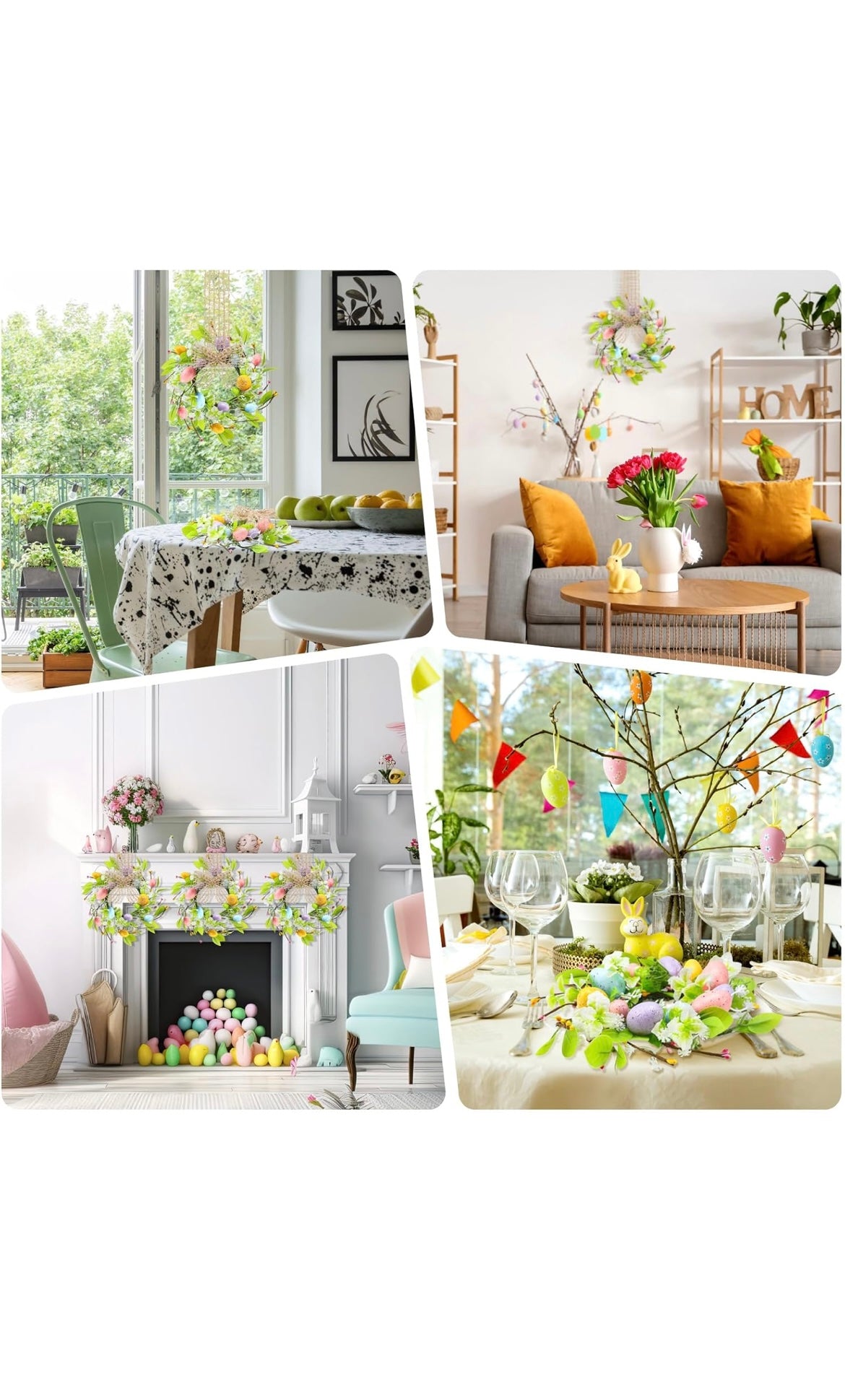 Small Easter wreaths 8 pcs
