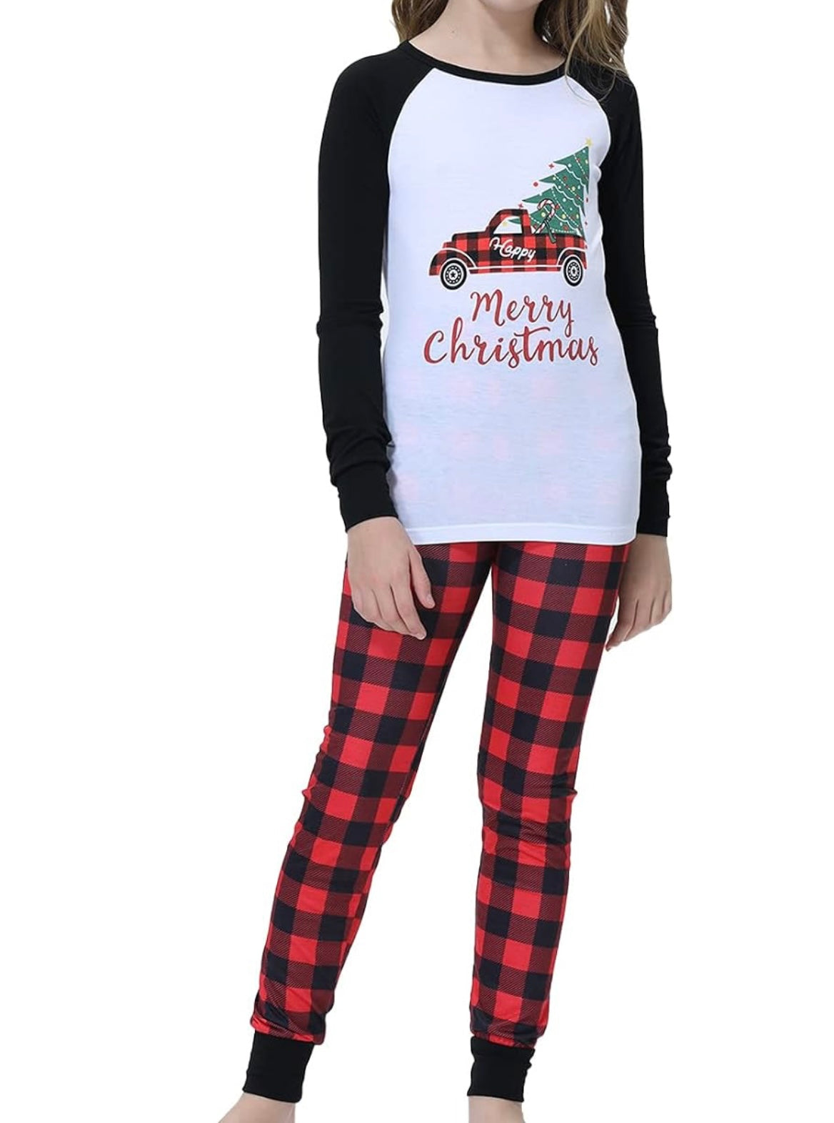 YIJIU Christmas Family Matching Pajamas Sets Holiday Xmas Pjs Sleepwear (only one outfit)
