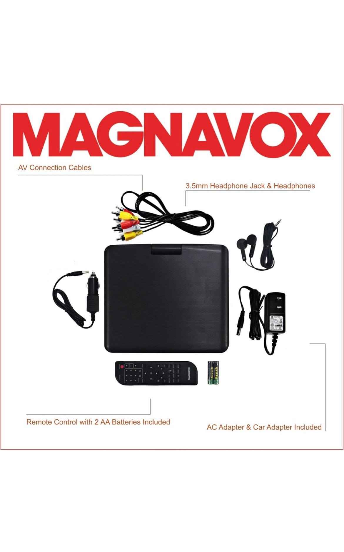 Magnavox 7 inch portable dvd player