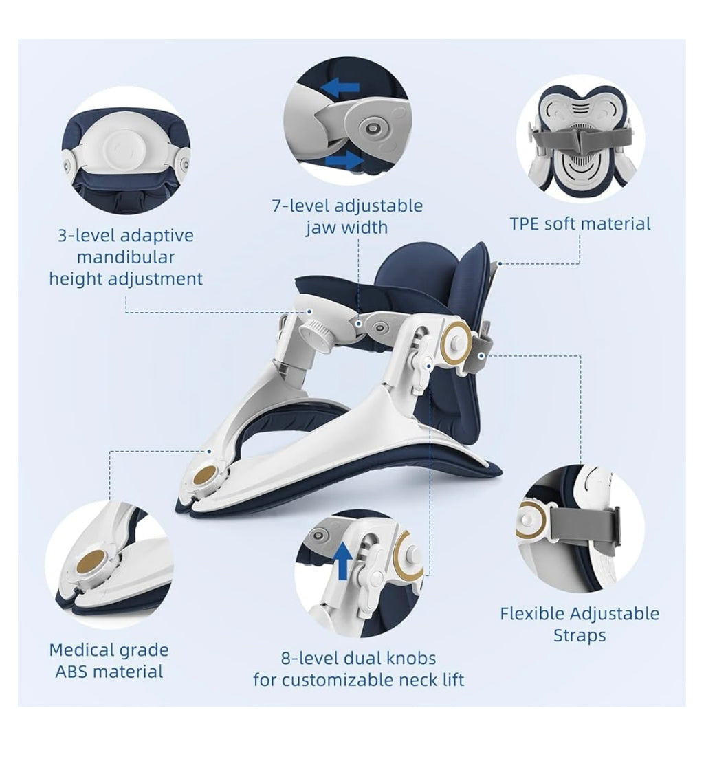Neck stretcher cervical traction device