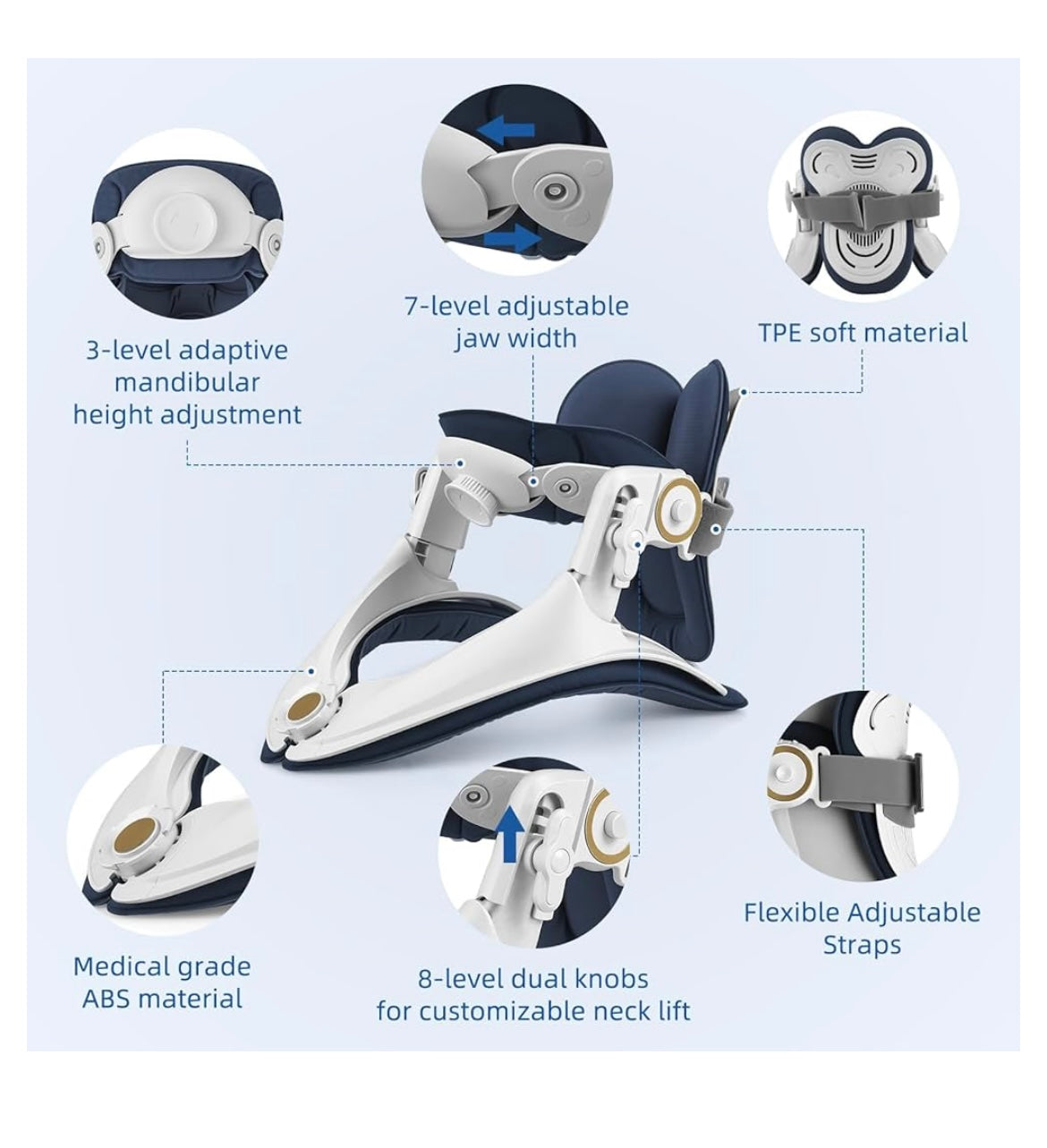 Neck stretcher cervical traction device