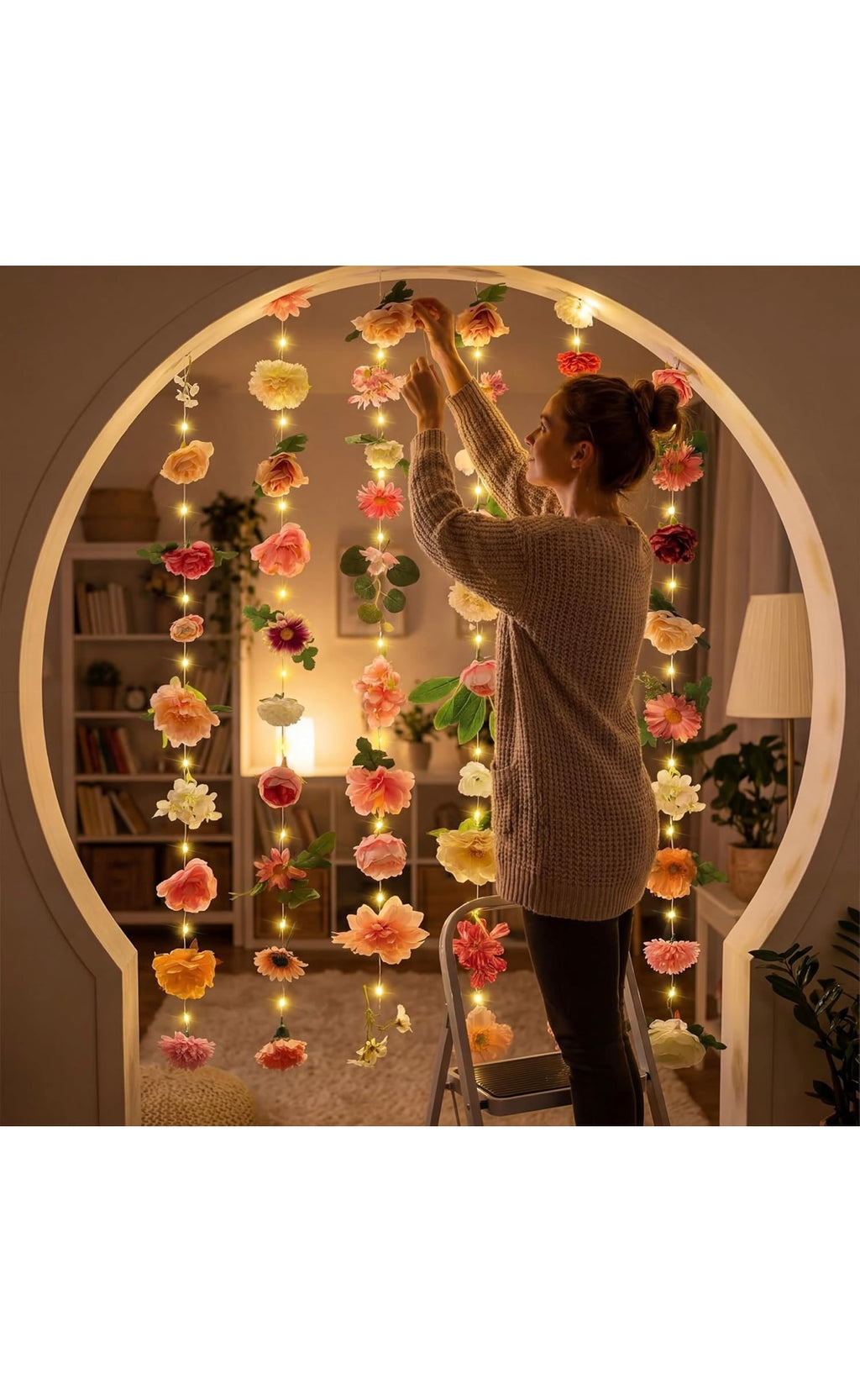 6 pack fake flower garland