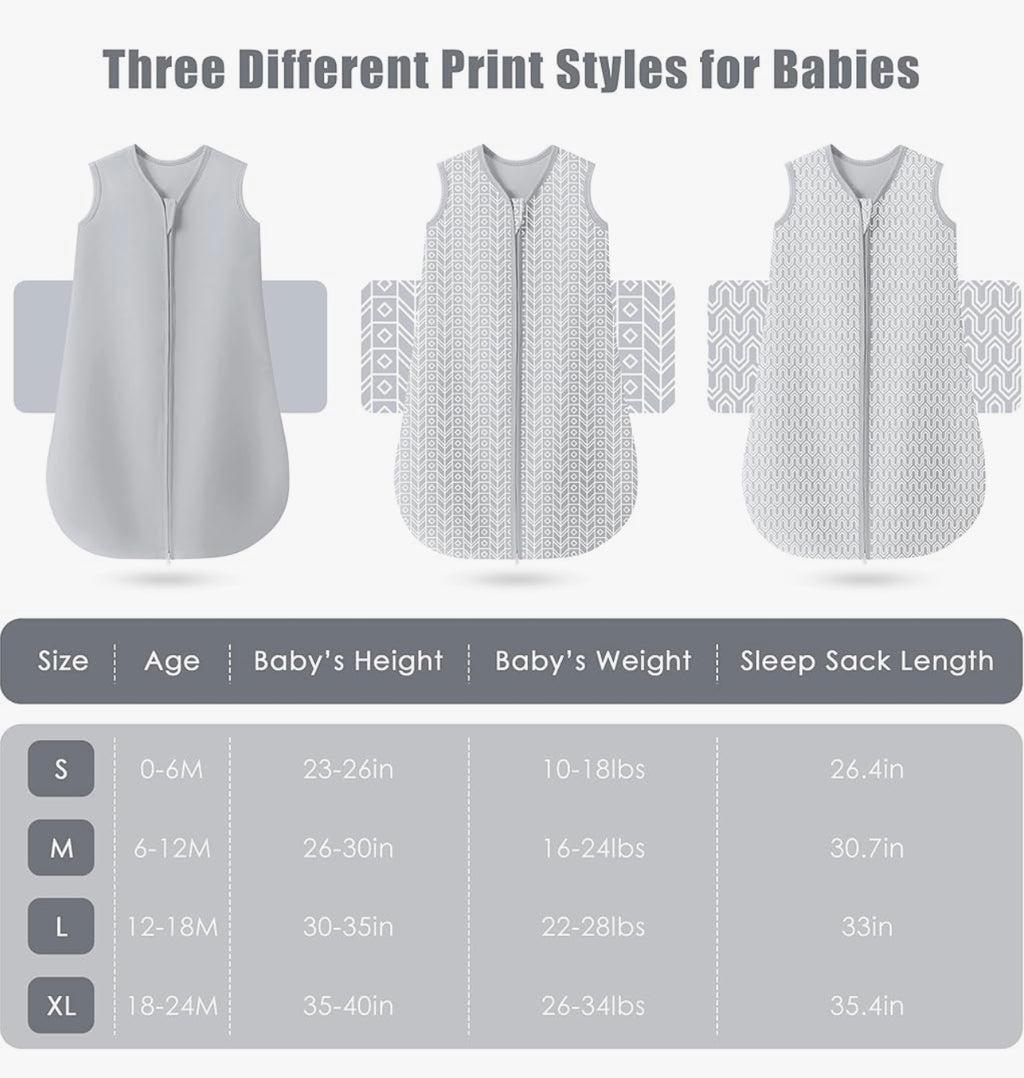 Sweet Dolphin 3 Pack Baby Wearable Blanket Sleep Sack.