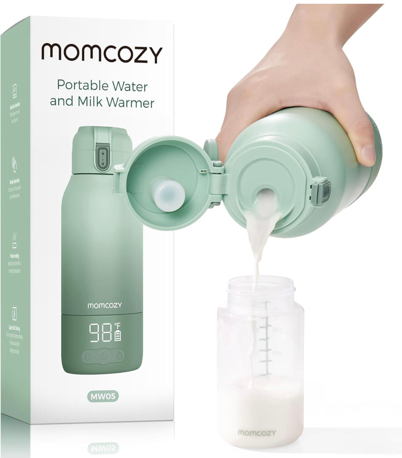 MoMCOZY Portable Water and Milk Warmer.
