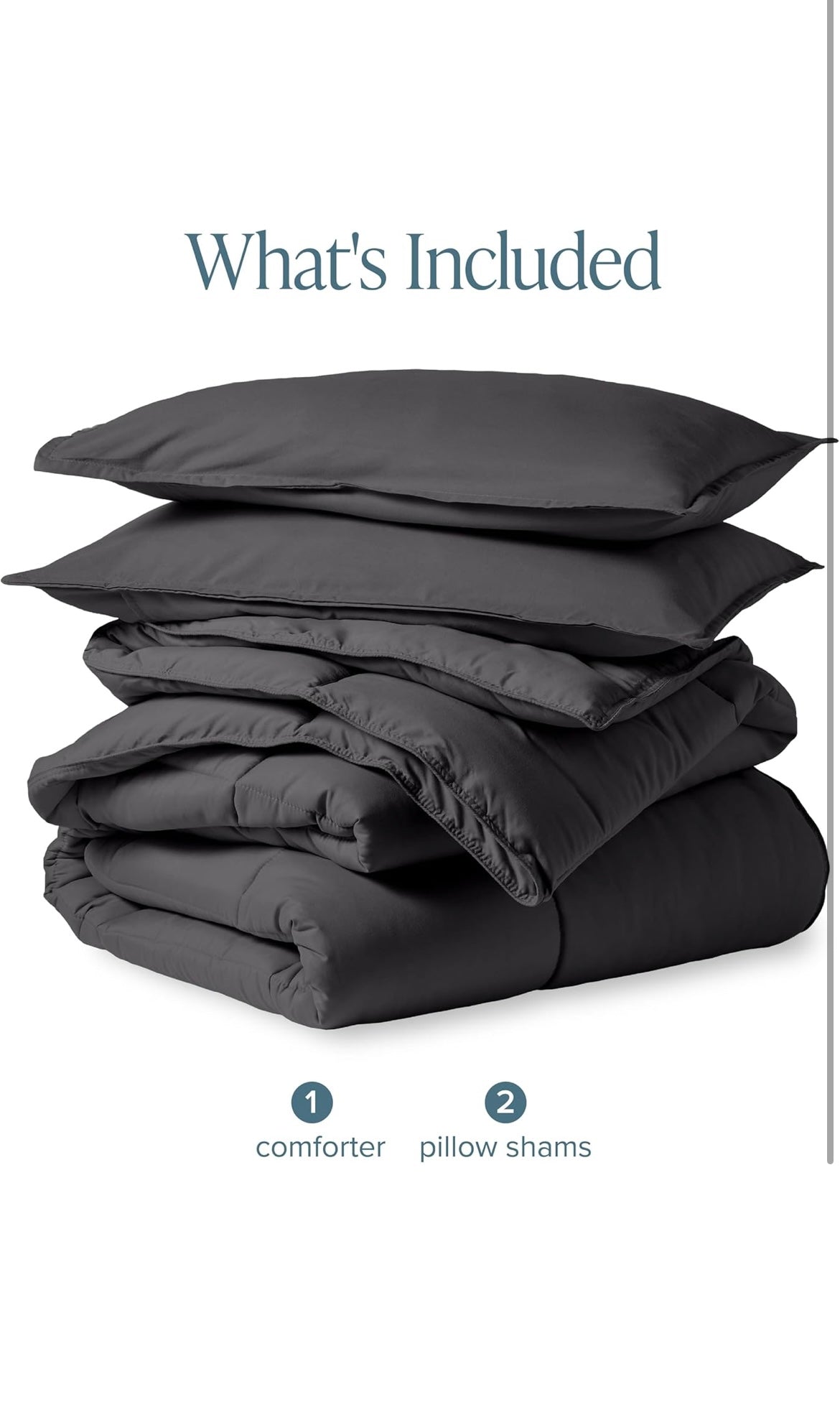 Bare home comforter set queen size