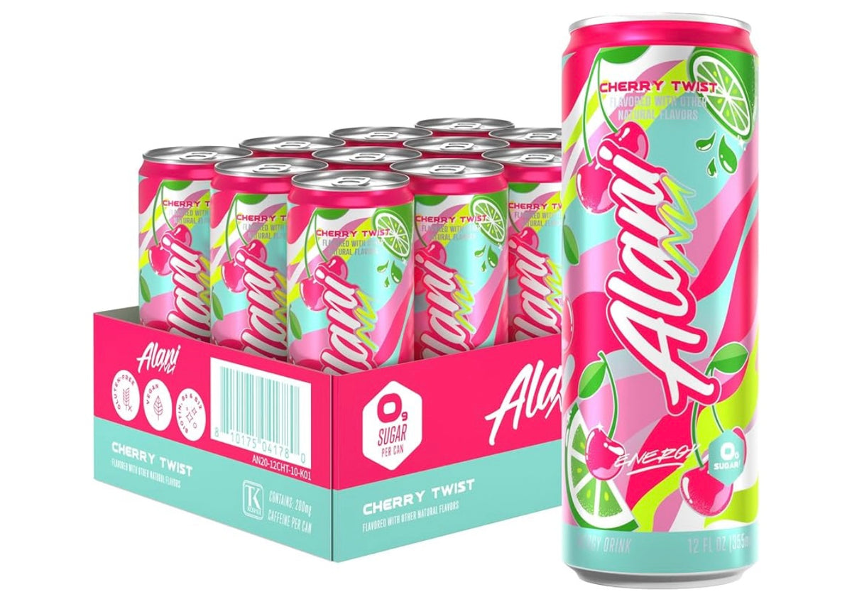 Alani Nu Cherry Twist Sugar Free Energy Drink (Pack of 24)