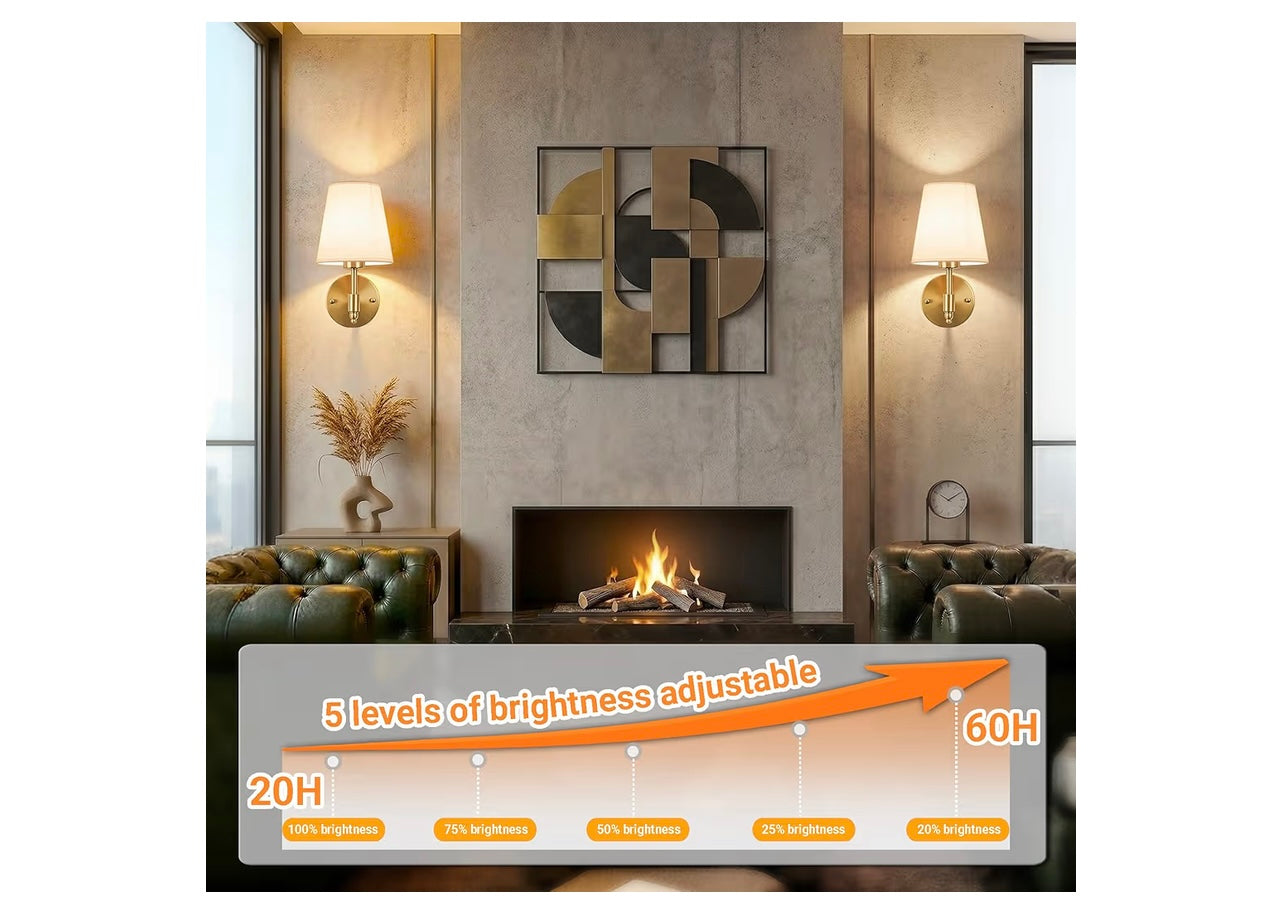 2 pack, Gold Wall Scone Light Fixtures.