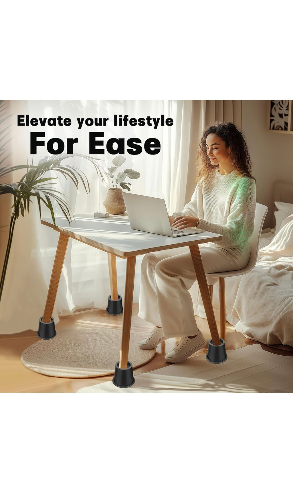 Bed risers 4 inch