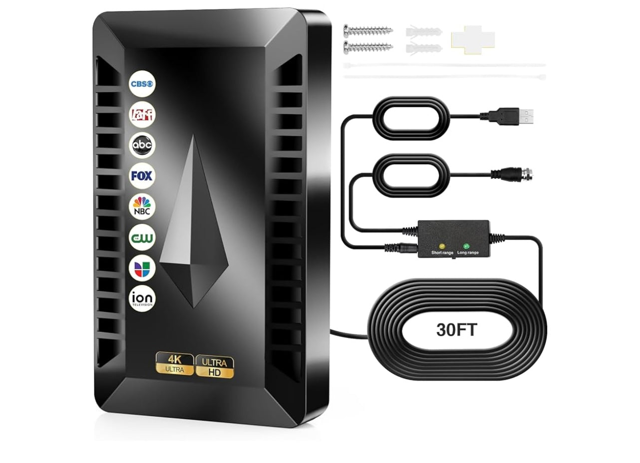 Indoor/outdoor HDTV Antenna.
