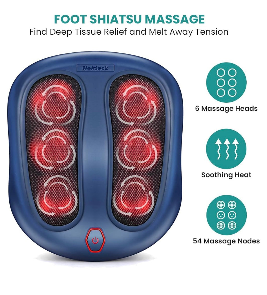 Foot massager with heat