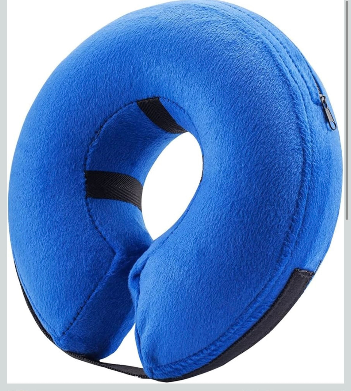 Inflatable dog cone collar