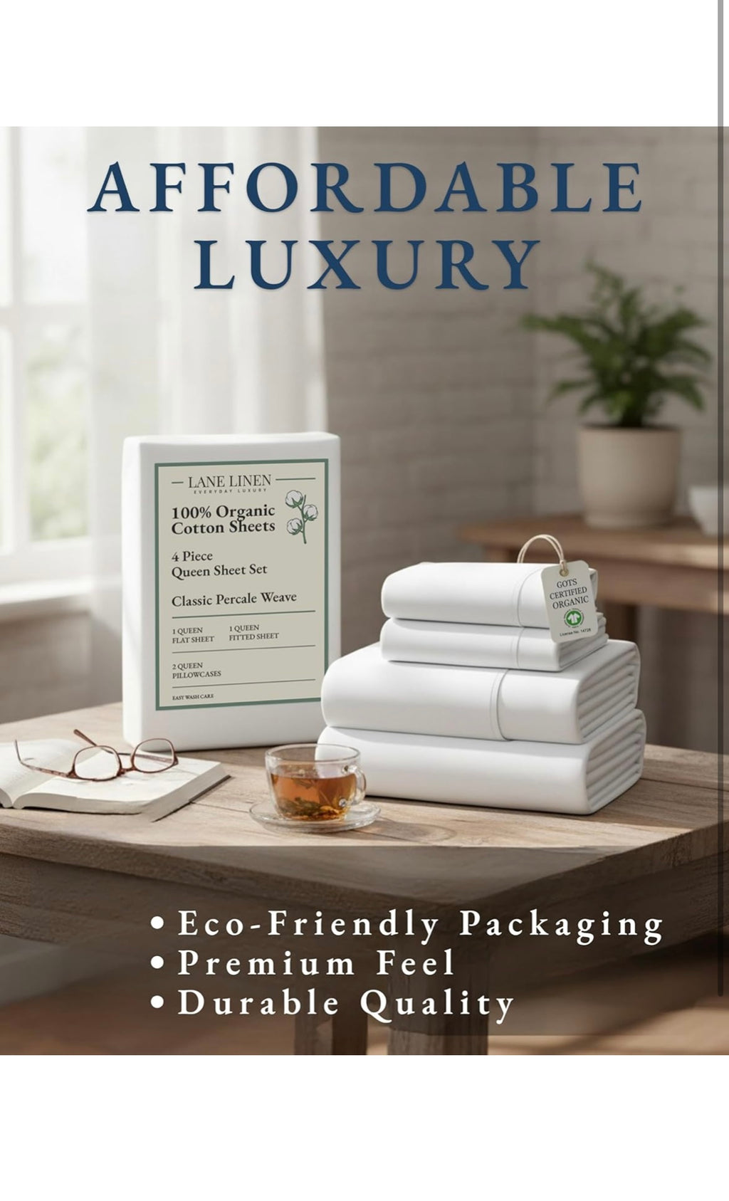Queen sheet set 4 piece set
