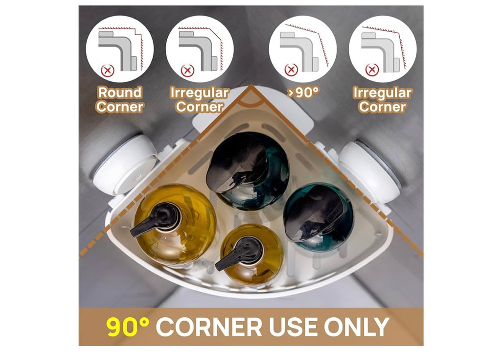 Leverloc Corner Shower Caddy.