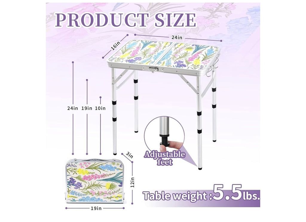 Yriuat Foldable Camping Table.