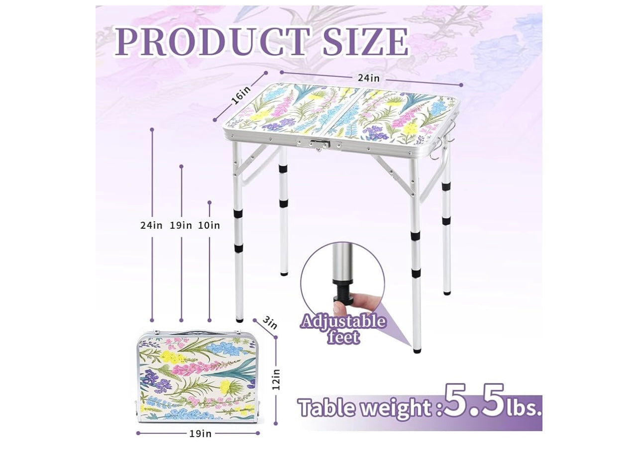 Yriuat Foldable Camping Table.