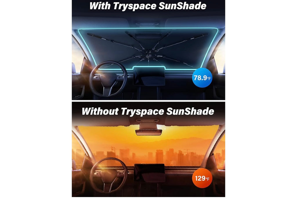 Nmoiss Tryspace Car windshield Sun Shade.