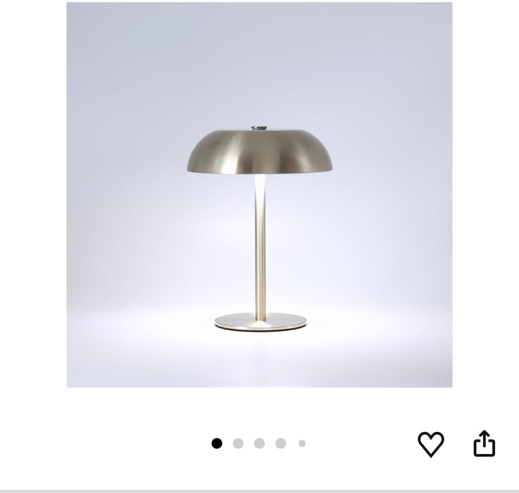 Portable led mushroom table lamp