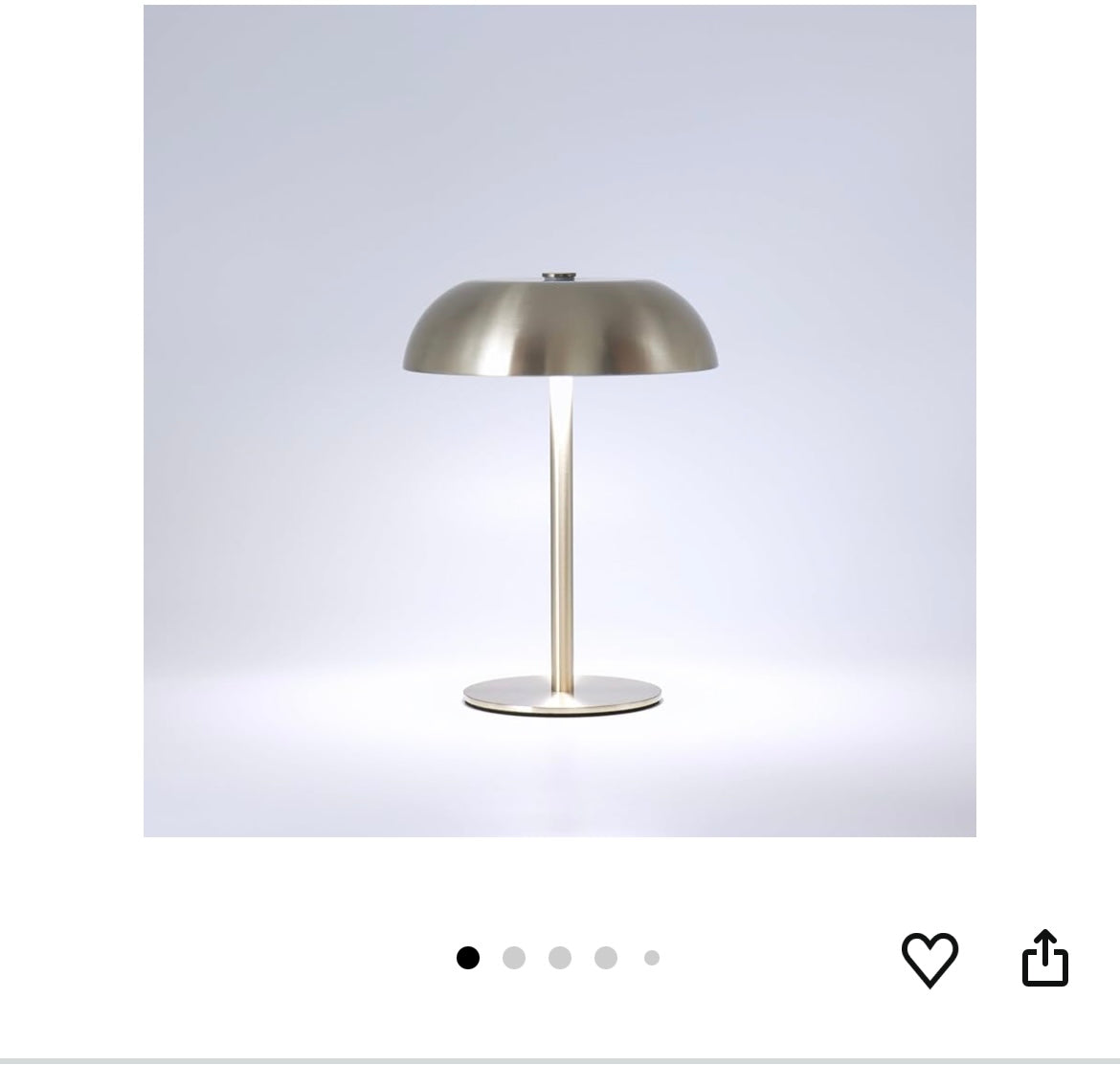 Portable led mushroom table lamp