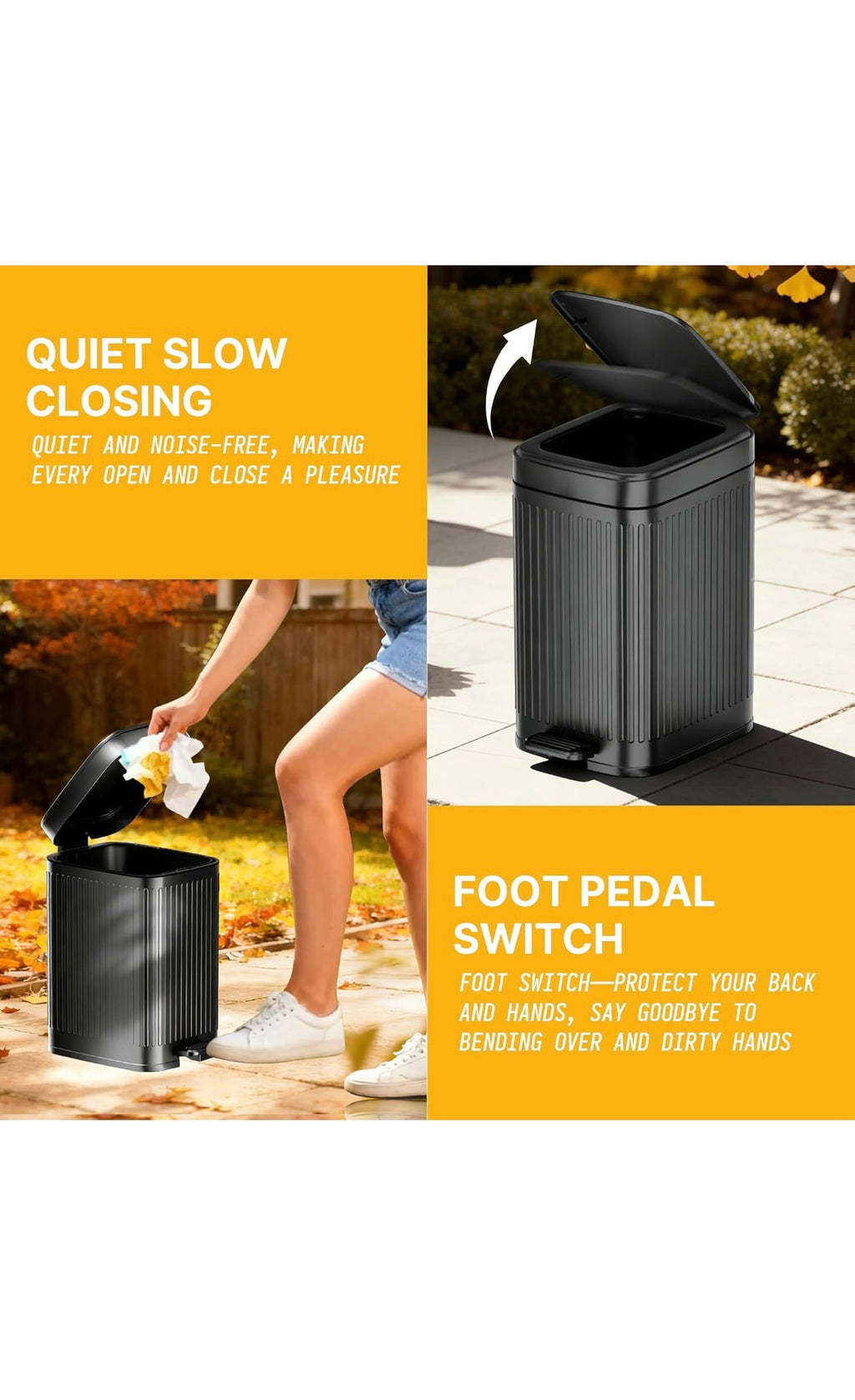 Dog poop trash can