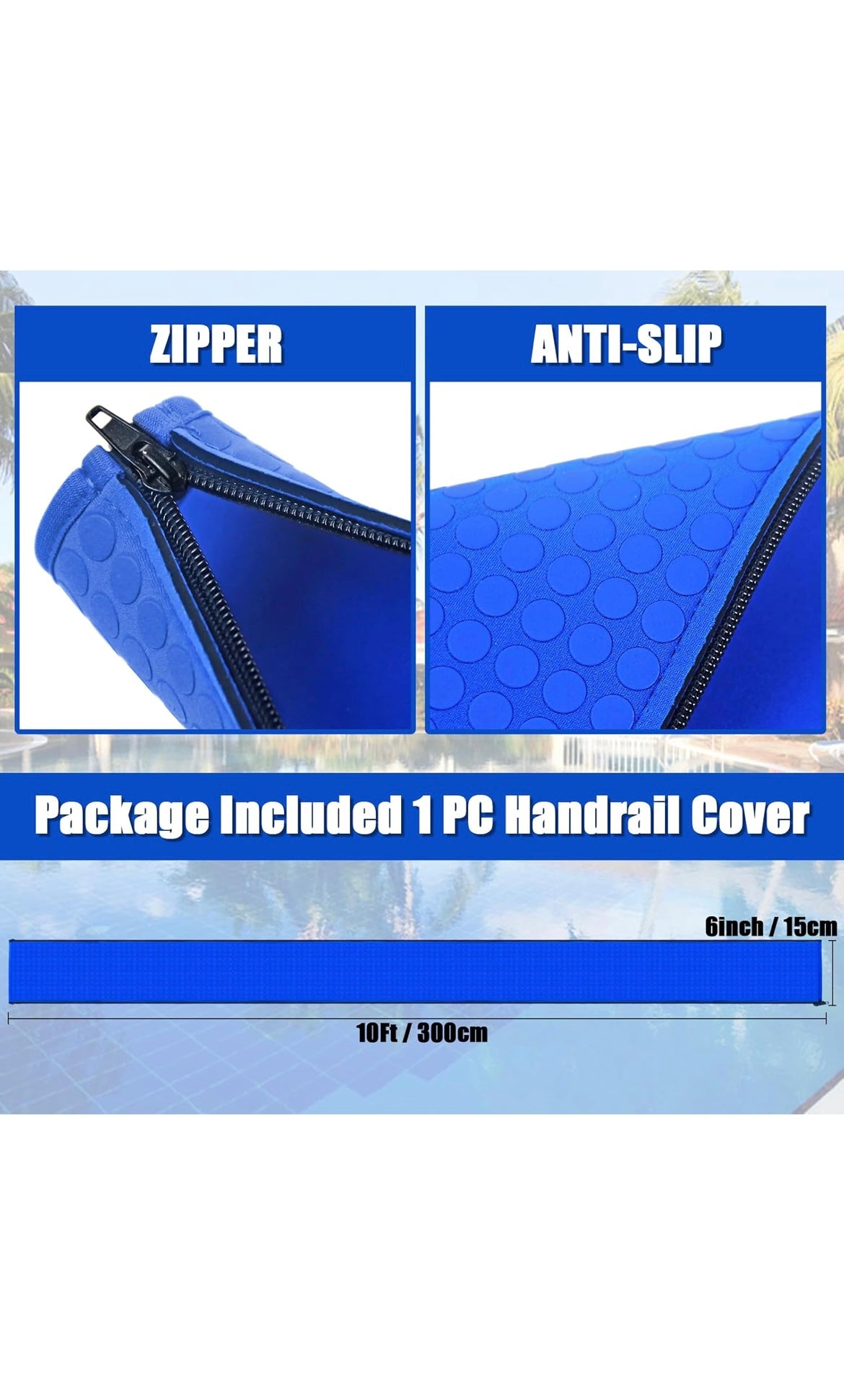 Pool handrail covers