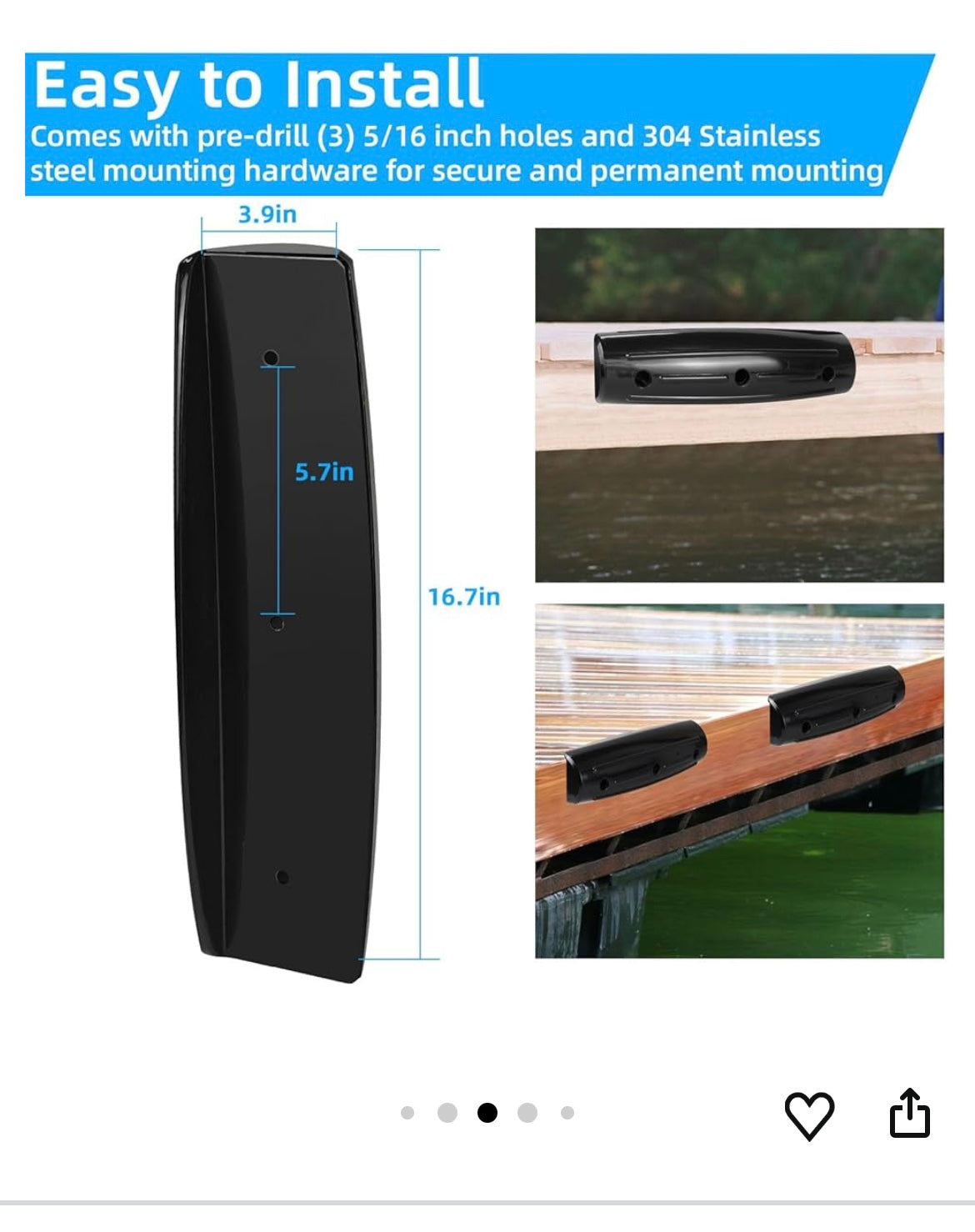 Boat dock bumper 4 pack
