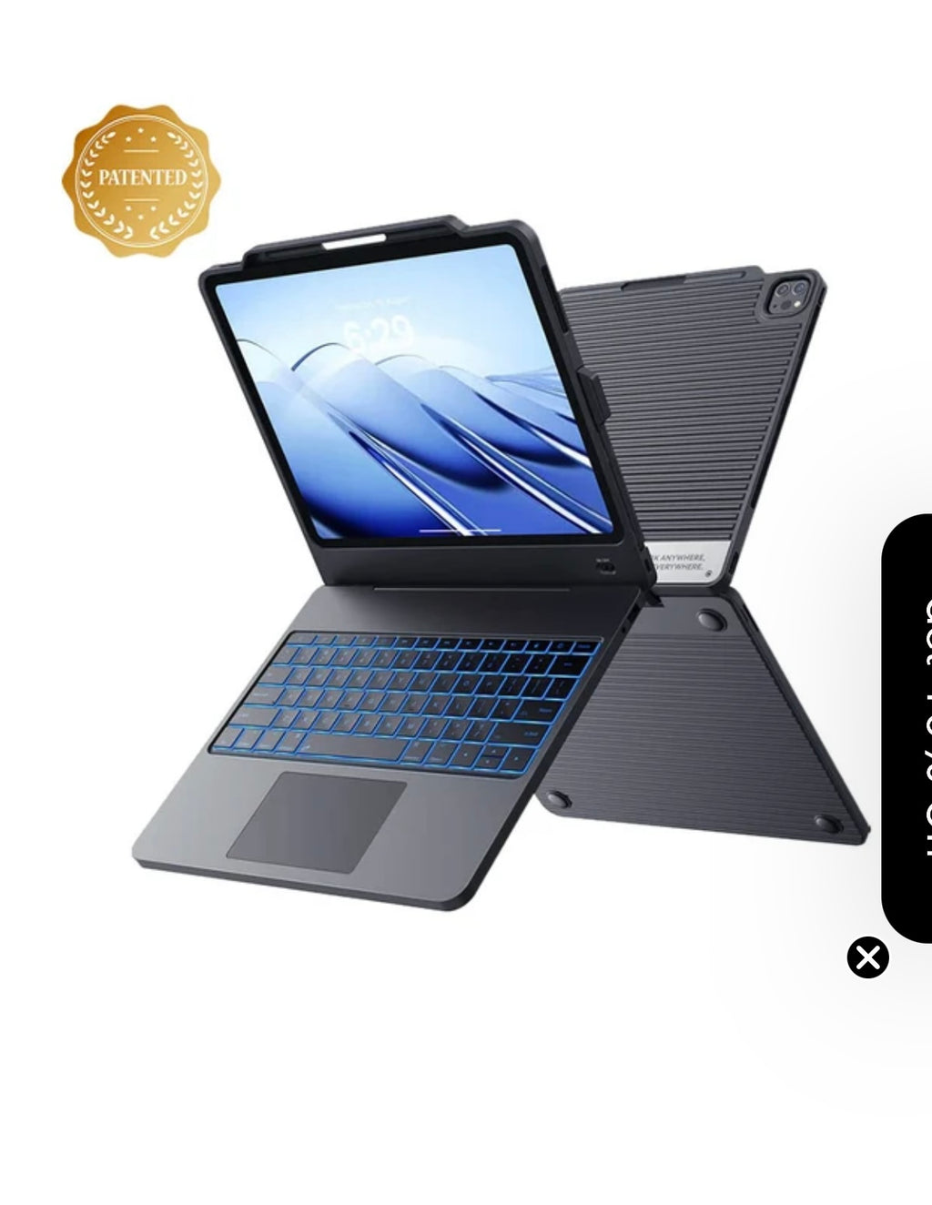 Chesona Armor Dock Key Board Case For IPad Pro.