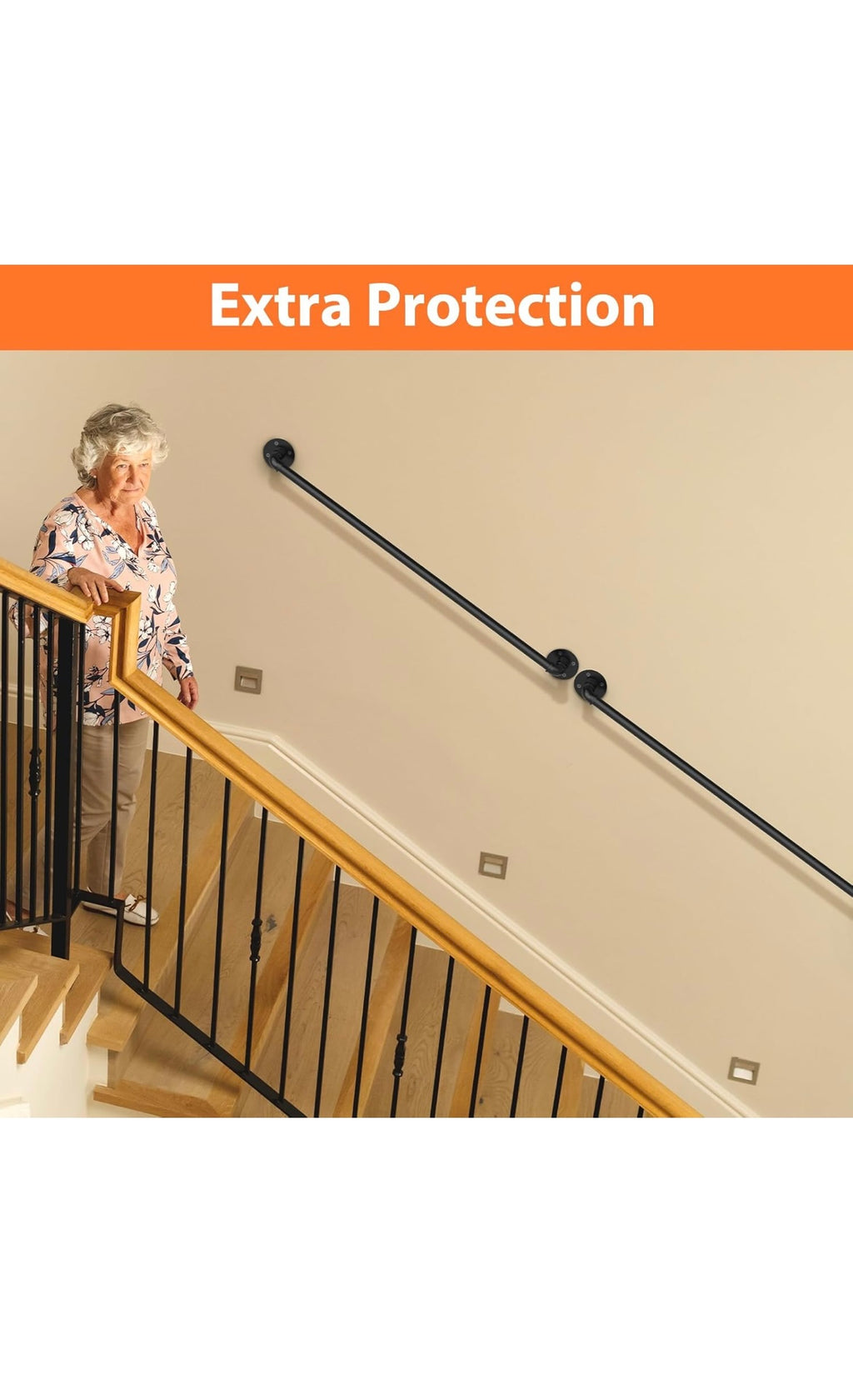 Stair railing indoor hand rails