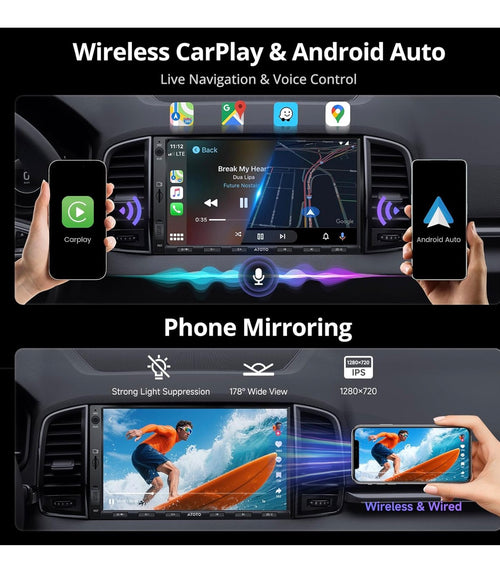A5L 7 inch Android Double DIN Car Stereo