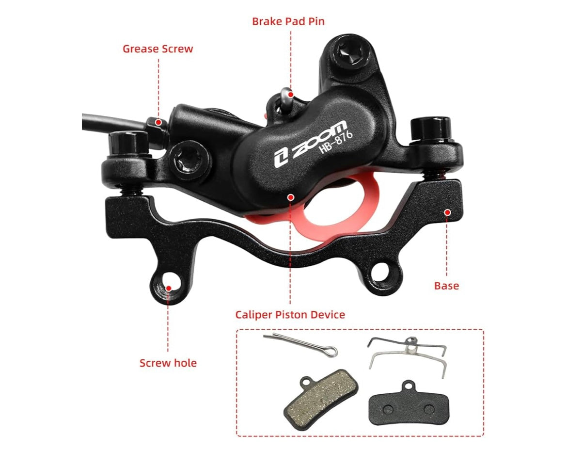 Hydraulic disc brake set