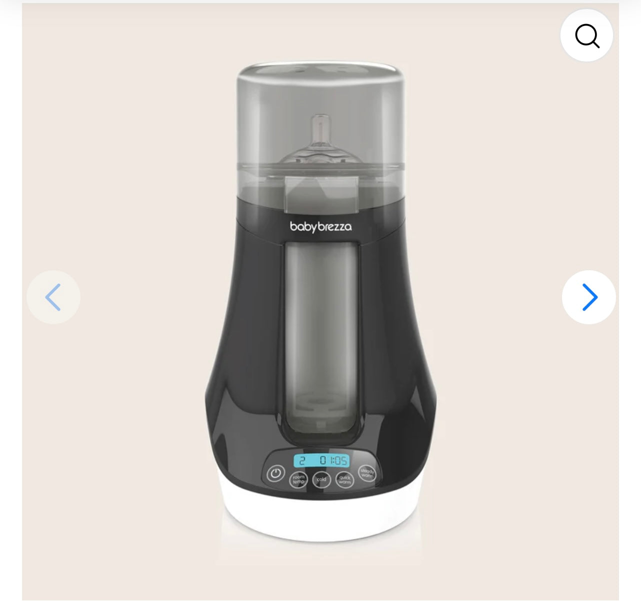 Baby Breeza Breast milk+ bottle warmer.