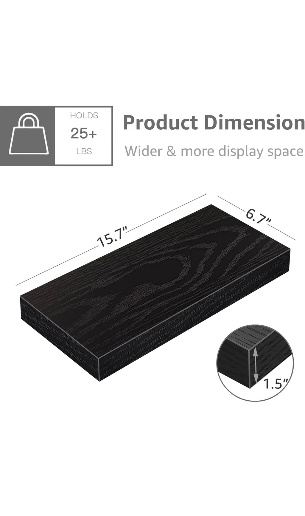 Floating shelves
