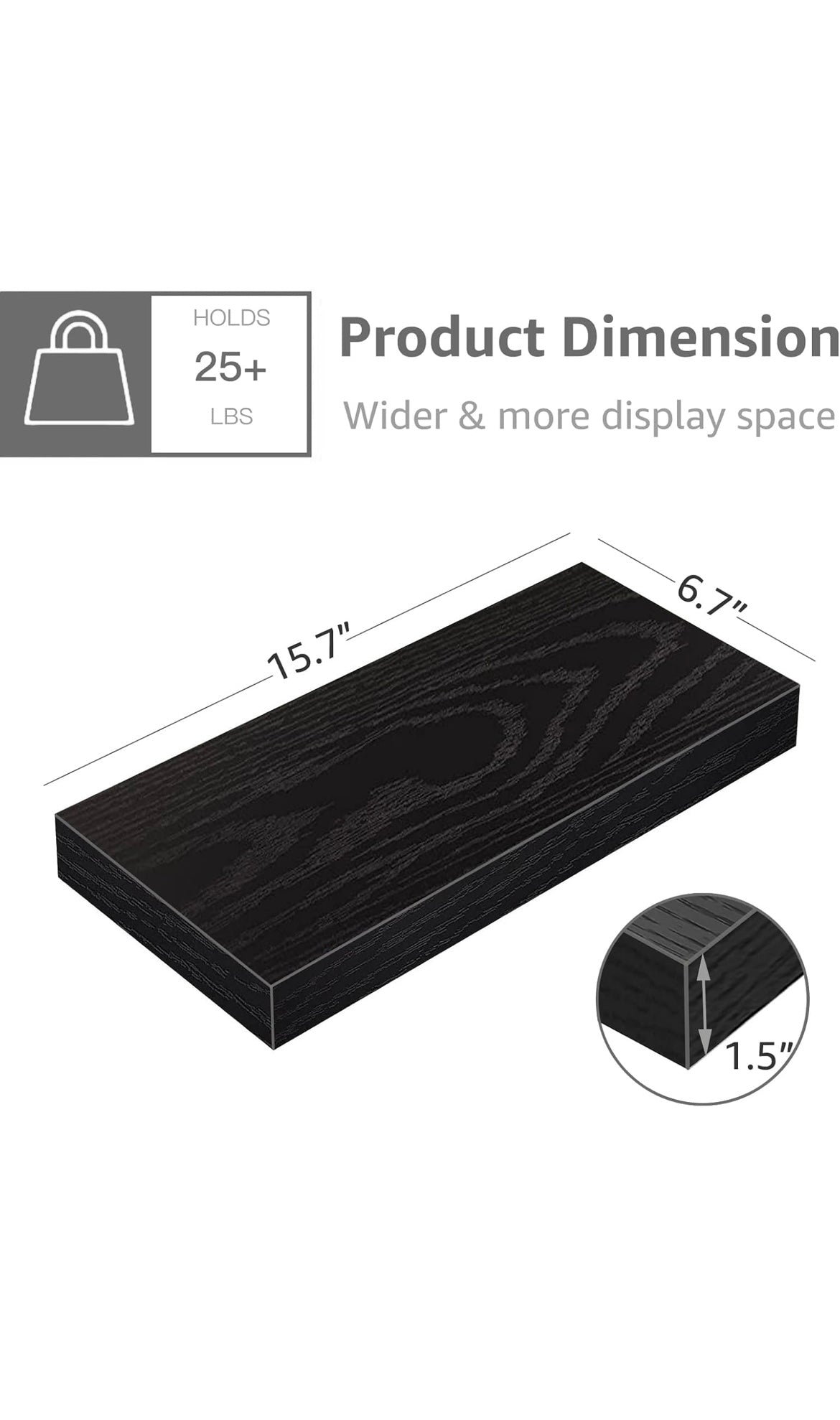 Floating shelves