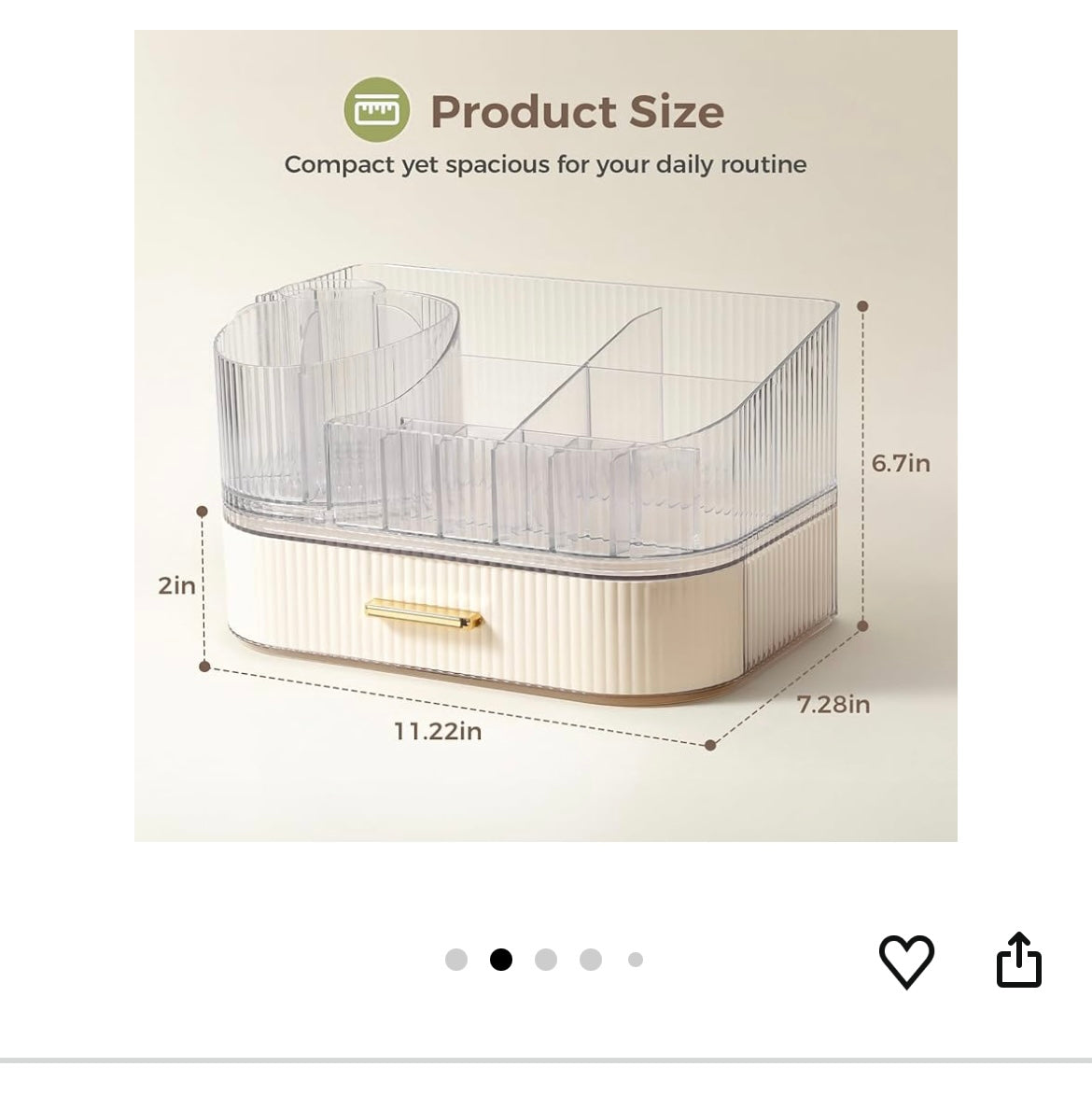 Makeup organizer