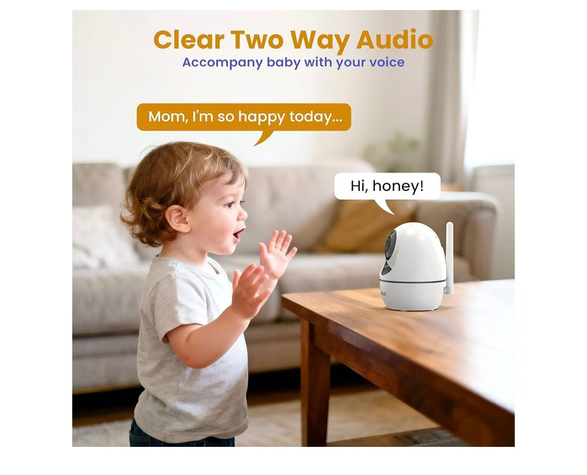 Baby monitor camera with audio