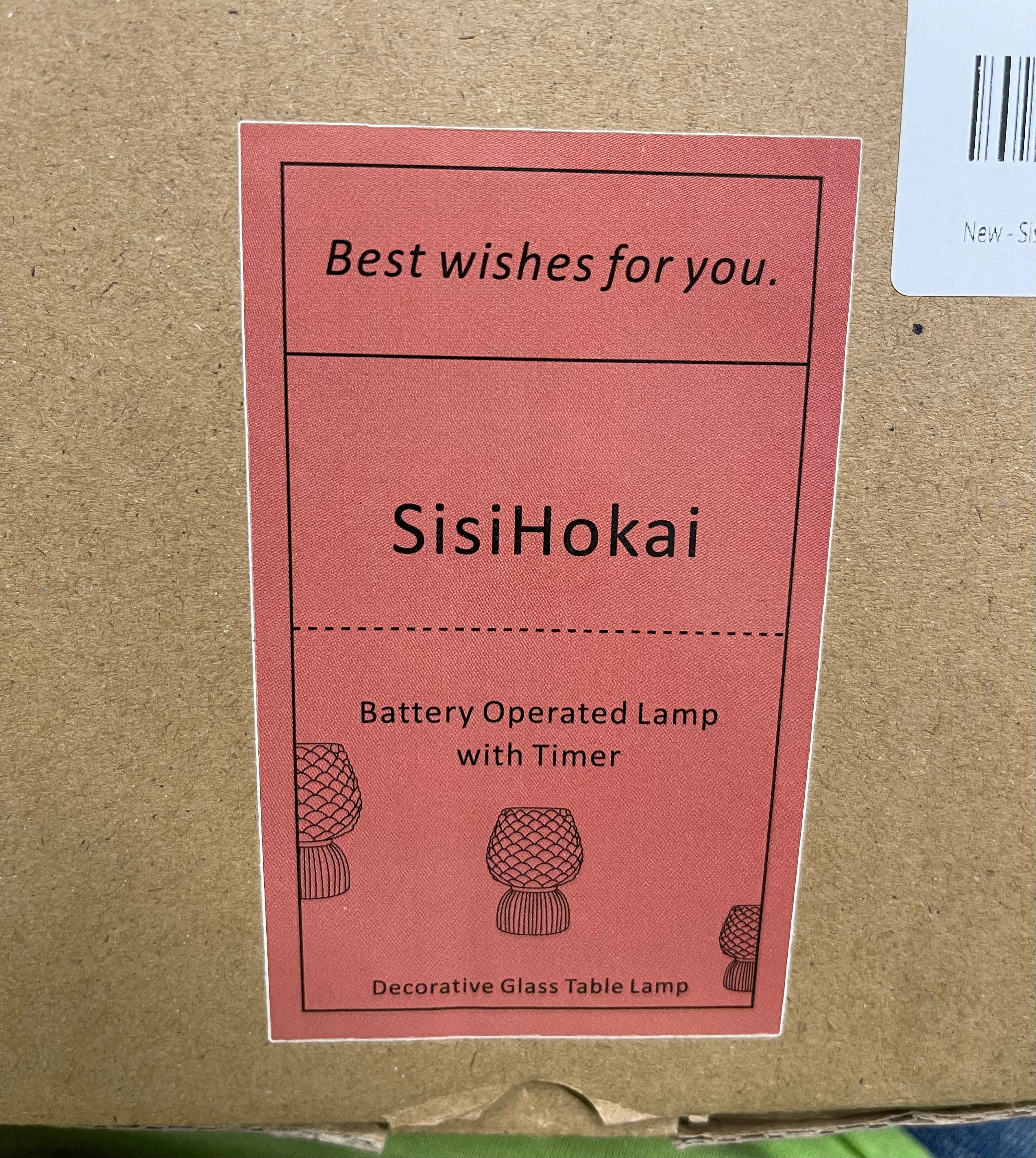 SisiHokai Battery Operated Lamp with Timer.