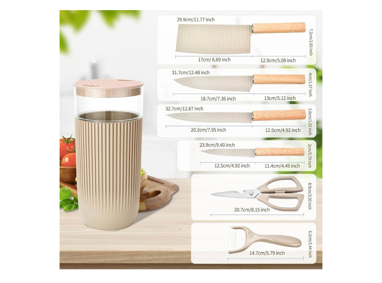 Top Lucky 6 piece Kitchen Knife set.