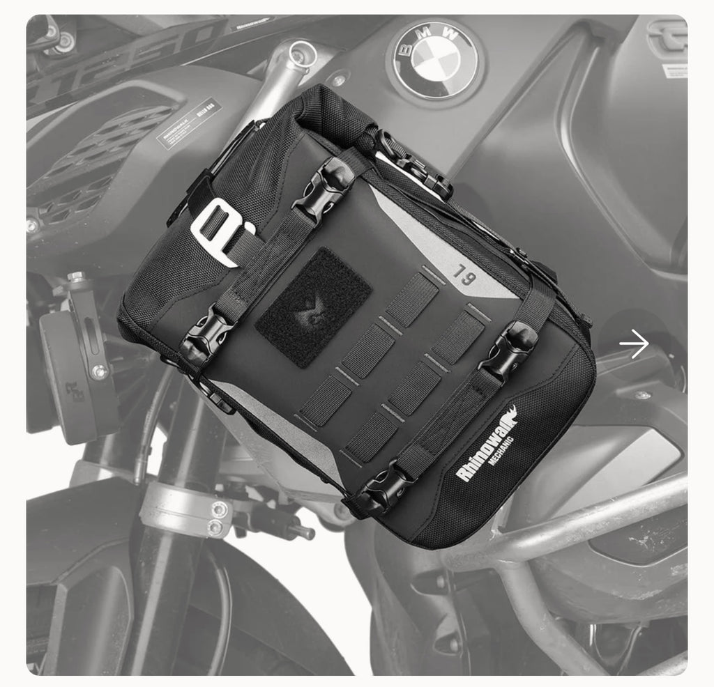 RhinoWalk 6L Waterproof Motorcycle Crash Bar Bag. Mechanic Series.