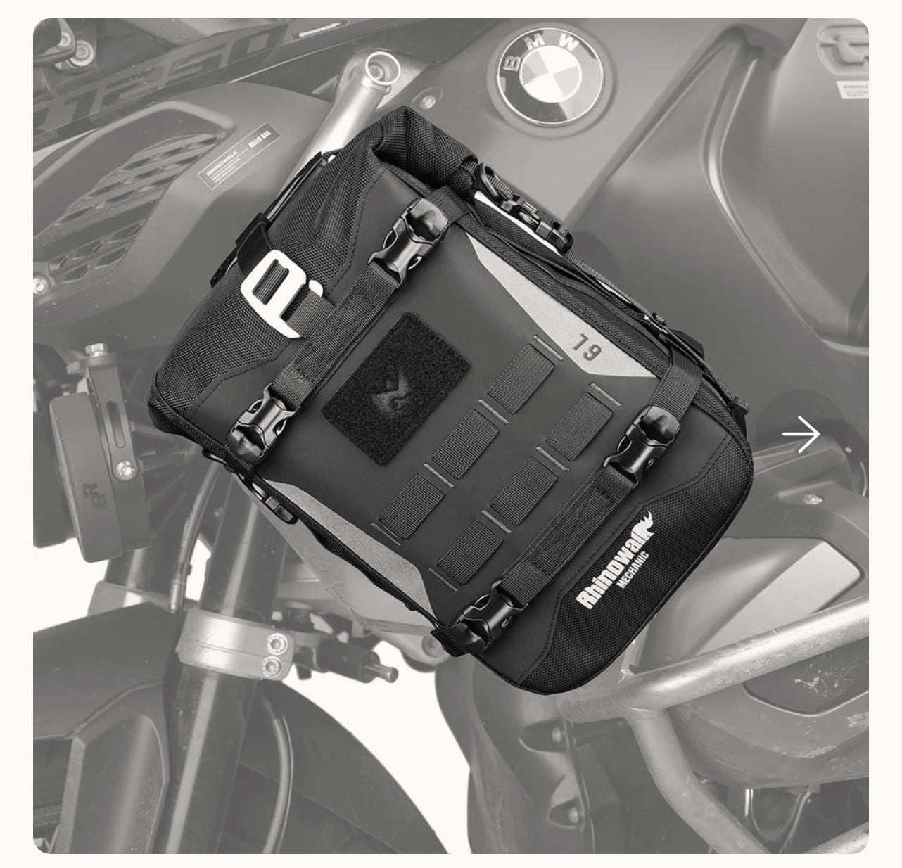 RhinoWalk 6L Waterproof Motorcycle Crash Bar Bag. Mechanic Series.