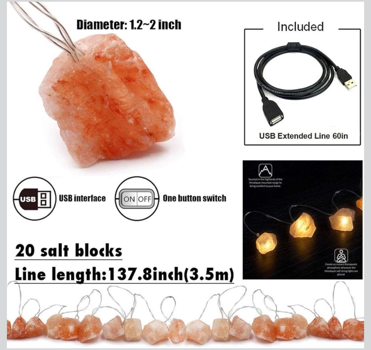 Himalayan Salt String Lights