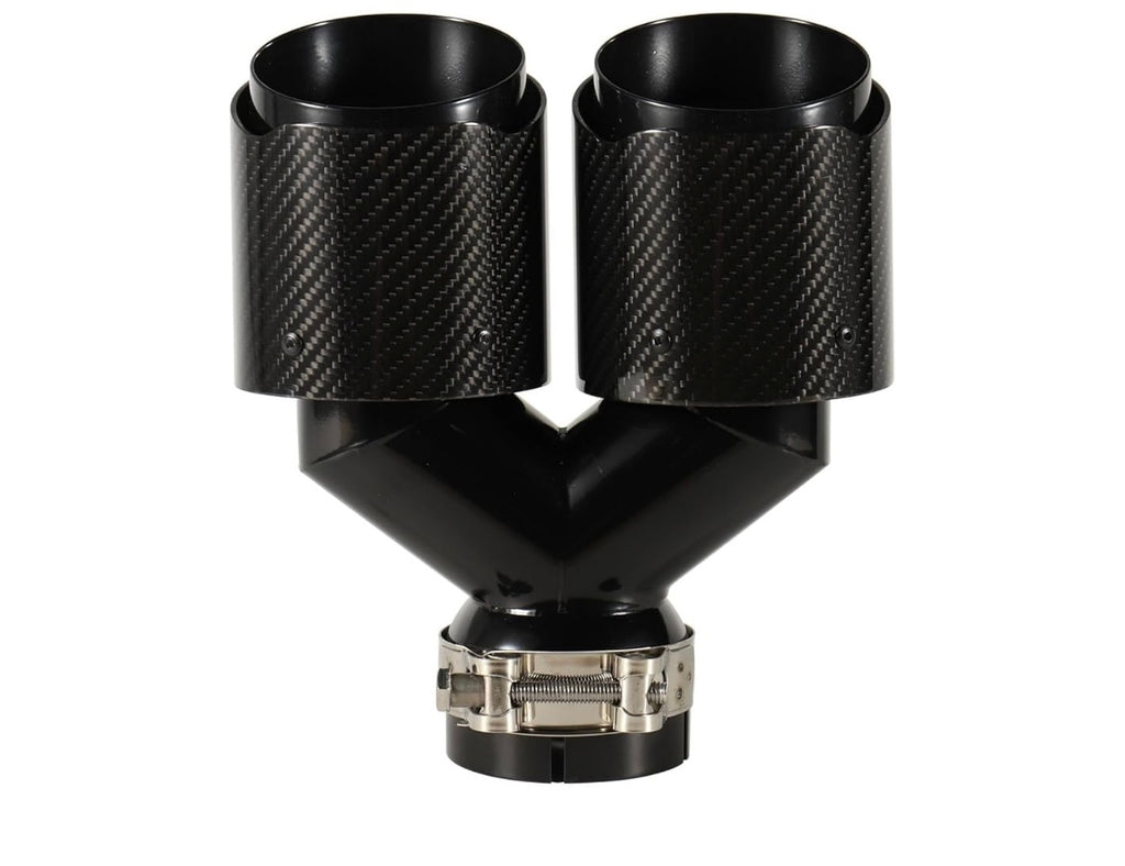 Carbon fiber dual exhaust tip