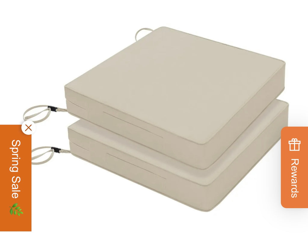 Favoyard Beige Outdoor patio Cusions.
