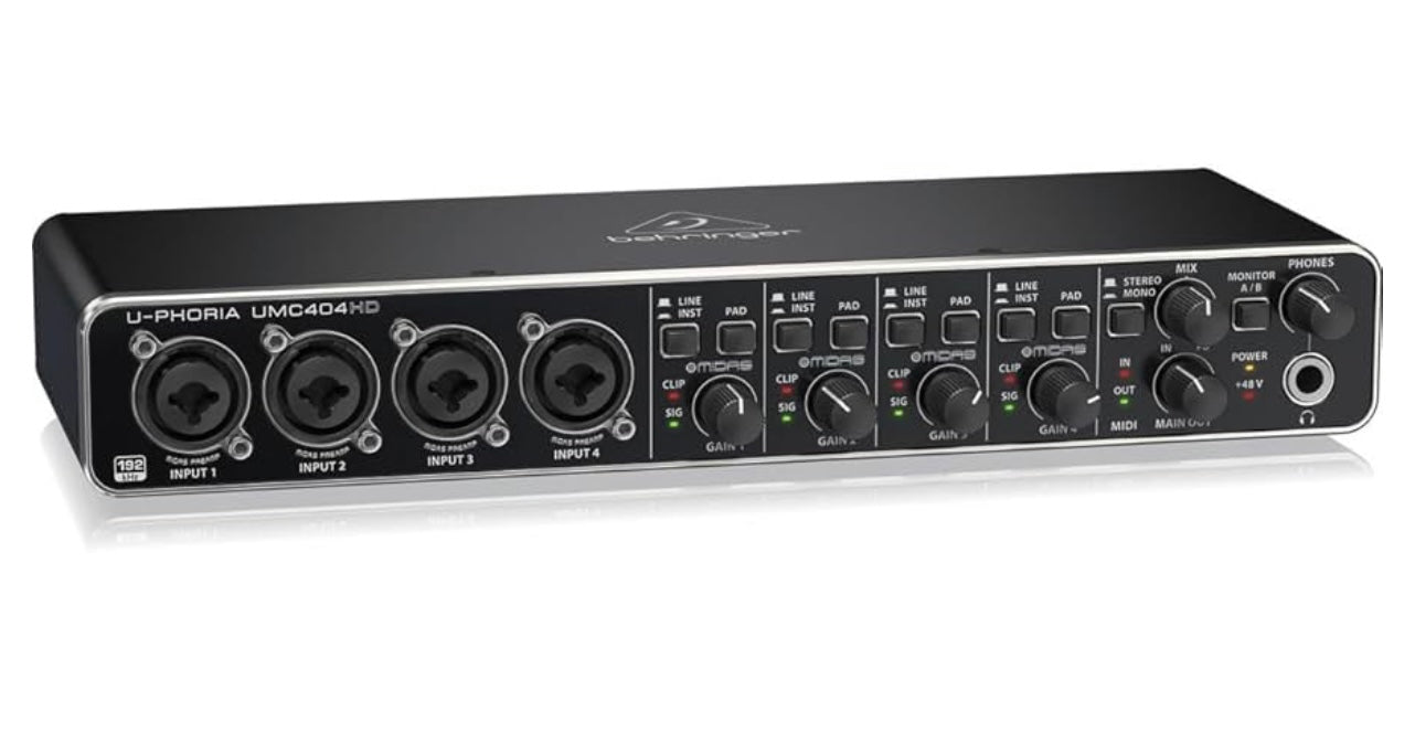 Behringer U-Phoria UMC404HD Audiophile.