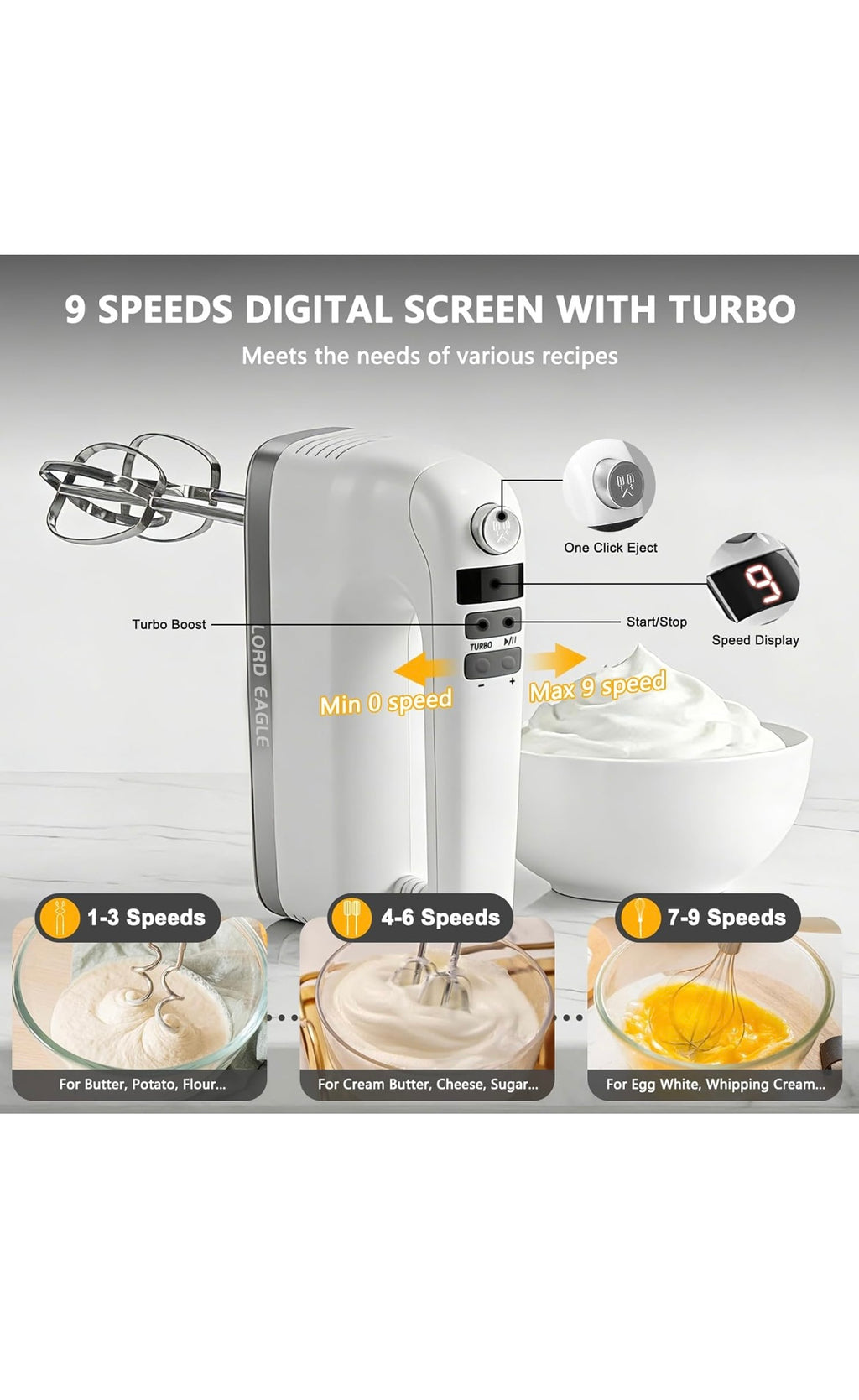 9 speed digital hand mixer