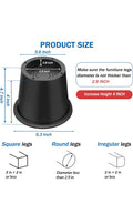 Bed risers 4 inch