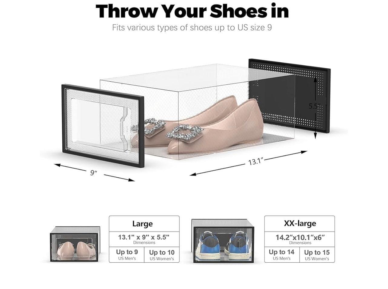 SEE Spring Stackable Shoe Boxes.