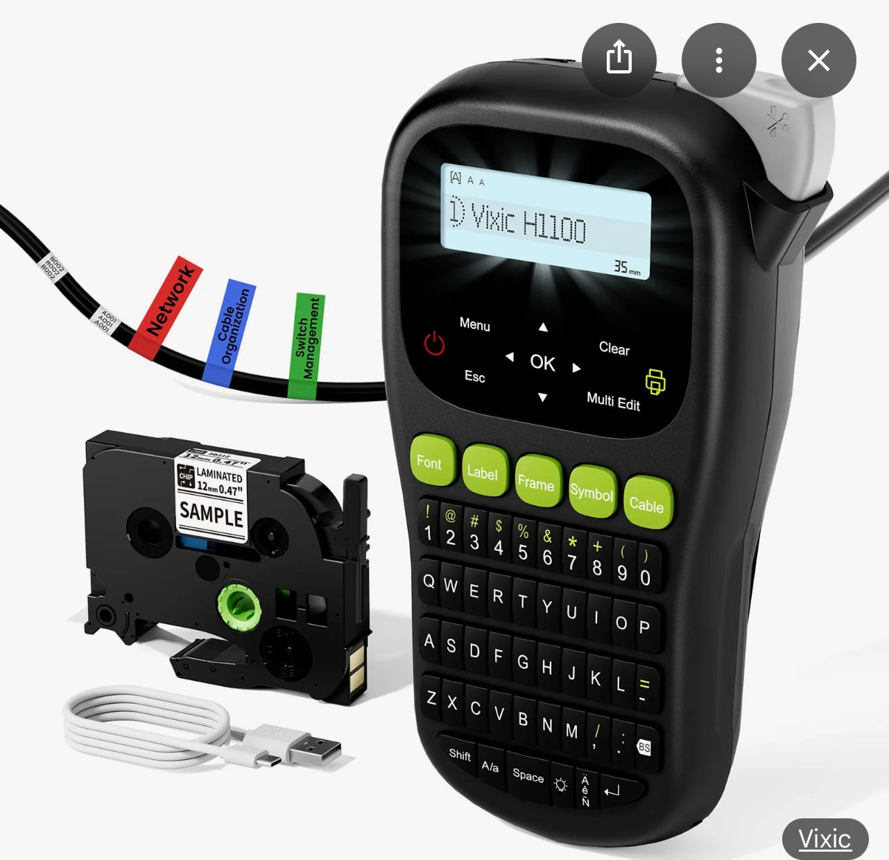 Vixic Label Maker Machine.