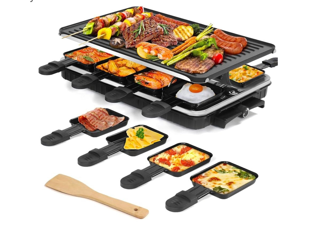 Voohek 2 in 1 Electric Raclette Grill