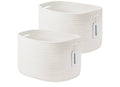 2-Pack Cotton Rope Storage Baskets.